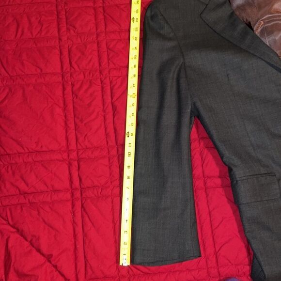 Men’s sports coat, dark gray, custom tailored, sleeves 25/length 33 - Picture 8 of 8